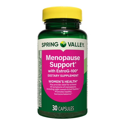 Spring Valley Menopause Support with Estro-G 100 for Women's Health Capsules, 30 Count