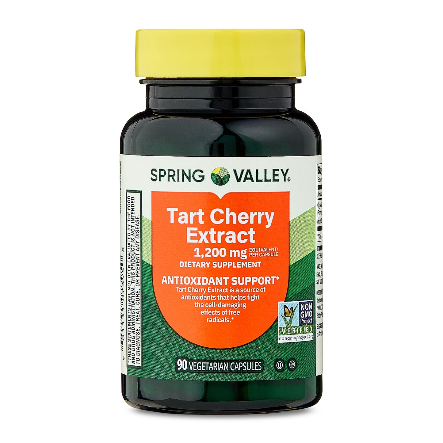 (3 pack) Spring Valley Tart Cherry Extract Dietary Supplement Vegetarian Capsules for Antioxidant Support , 1200 mg, 90 Count