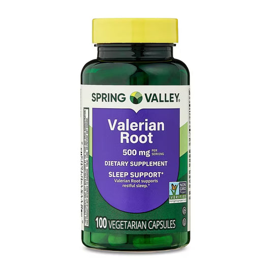 (2 pack) Spring Valley Valerian Root Capsules, 500 mg, 100 Count