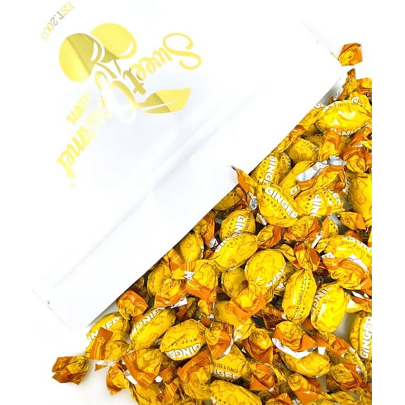 SweetGourmet All Natural Ginger Drops Hard Candy | 3 Pounds