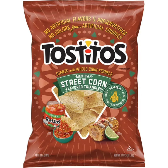 Tostitos Mexican Style Street Corn Flavored Tortilla Chips, 11 oz