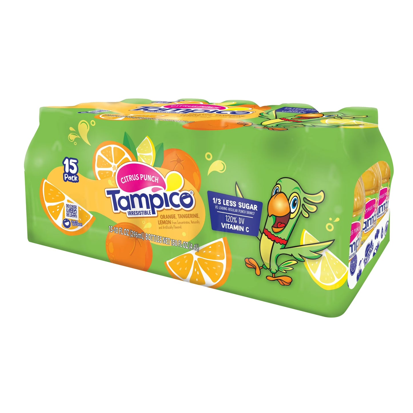 Tampico Citrus Punch Orange Tangerine Lemon Juice Drink 10 fl oz 15 Pack