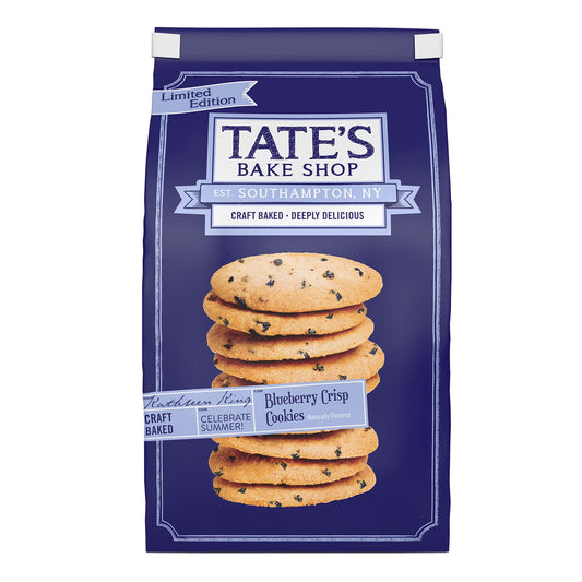 Tate's Bake Shop Blueberry Crisp Cookies, Limited Edition, 7 oz Bag