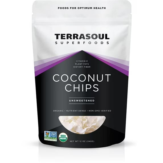 Terrasoul Superfoods Organic Raw Coconut Chips (Organic), 12 Oz