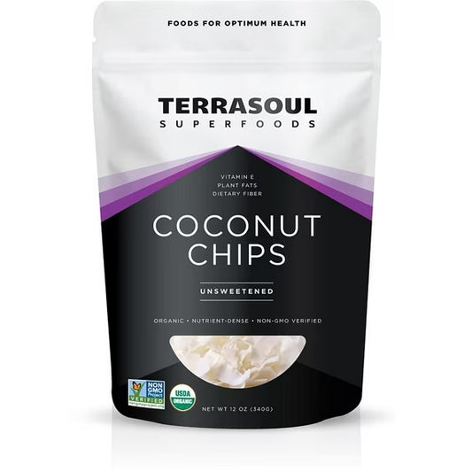 Terrasoul Superfoods Organic Raw Coconut Chips (Organic), 12 Oz