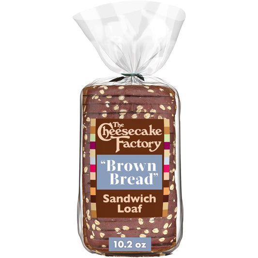 The Cheesecake Factory At Home Famous "Brown Bread" Sweet Wheat Sandwich Loaf, 18.7 oz, Kosher Rye Bread, Bag