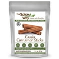 The Spice Way Cassia Cinnamon Sticks - European, Middle Eastern, Asian, and American cuisine – All Natural - Resealable Pouch - 3.5 Oz.
