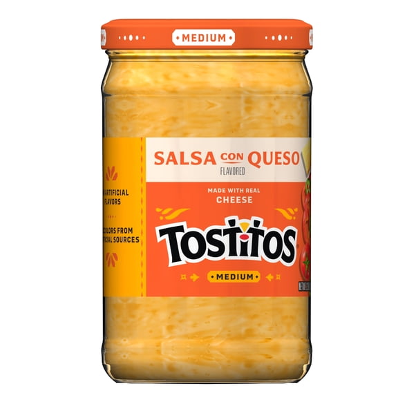 (3 pack) Tostitos Con Queso Cheese, No Artificial Colors, No Artificial Flavors, 23 oz Jar