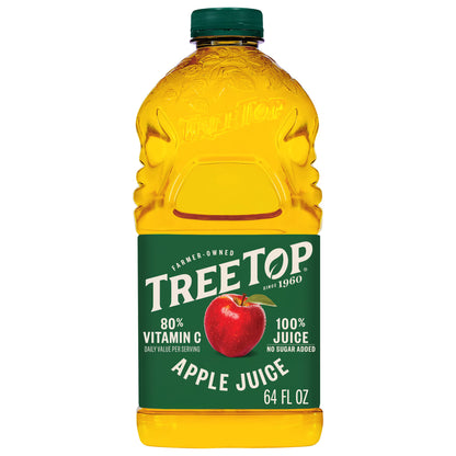 Tree Top 100% Apple Juice, No Sugar Added, No High Fructose Corn Syrup, 64 fl Oz