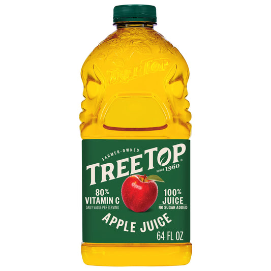 Tree Top 100% Apple Juice, No Sugar Added, No High Fructose Corn Syrup, 64 fl Oz