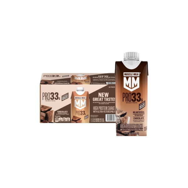 Muscle Milk 33g Pro High Protein Shake with Ultra Filtered Milk, Chocolate, 11 fl. oz., 15 pk.