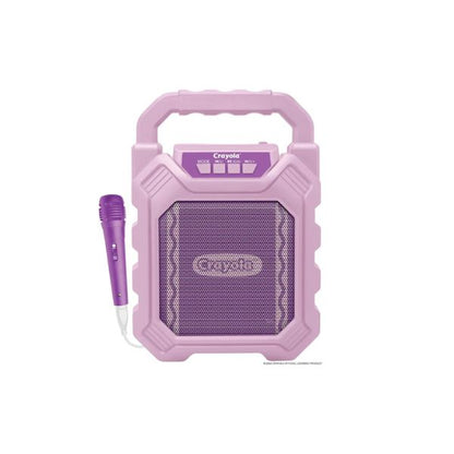Crayola Mini Karaoke Machine for Kids, Bluetooth Speakers with Microphone | 4" Driver 10W Peak Power, Loud HD Sound, Rechargeable Mini Portable Bluetooth Speaker, USB, TWS, Indoor/Outdoor Party