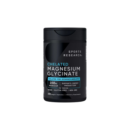 Chelated Magnesium Glycinate 160mg (200 veggie capsules) Sam's Club