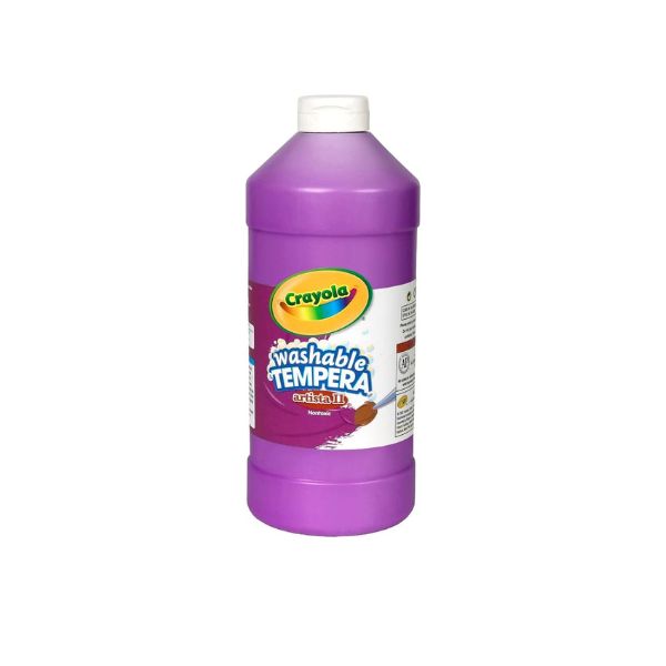 Crayola Washable Tempera Paint For Kids, Violet Paint, Classroom Supplies, Non Toxic, 32 Oz Squeeze Bottle