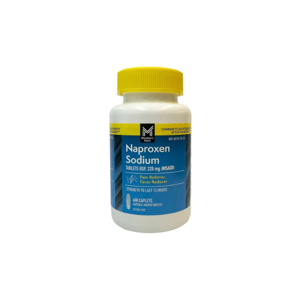 Member's Mark Naproxen Sodium Tablets NSAID, 220 mg, 400 ct.
