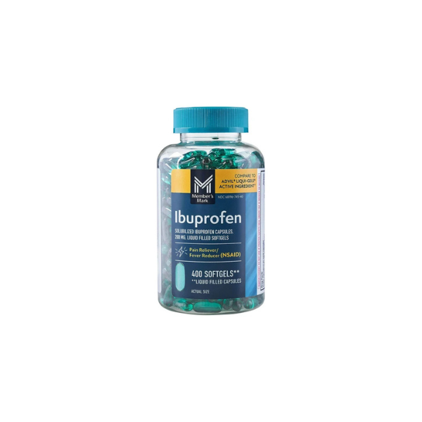 Member's Mark Ibuprofen Softgels, 200 mg, 400 ct.
