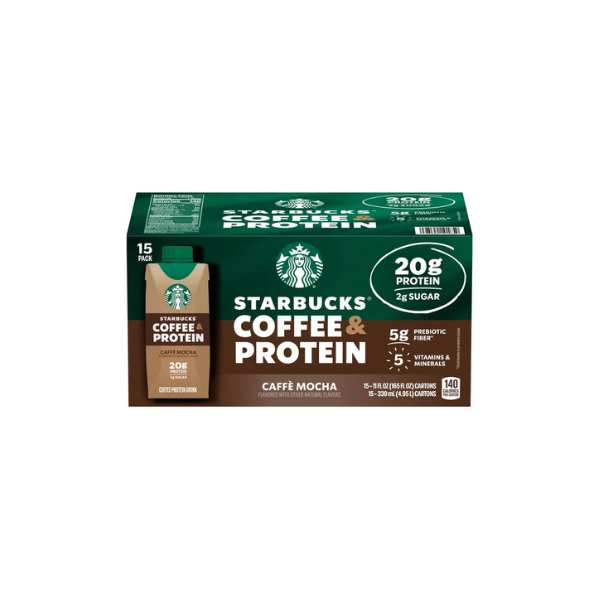Starbucks Coffee & Protein Cafe Mocha Drink, 11 oz., 15 pk.