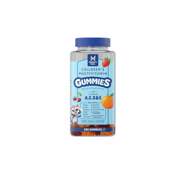 Member's Mark Children's Multivitamin Gummies, Assorted Fruit Flavors, 300 ct.