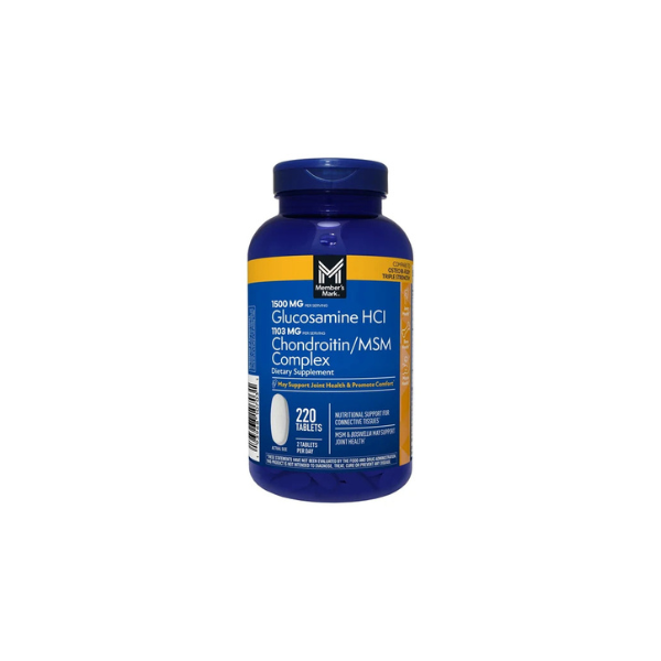 Member’s Mark Glucosamine HCl and Chondroitin/MSM Complex Tablets, 220 ct.