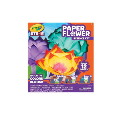 Crayola Paper Flower Science Kit, Color Changing Flowers, Gift for Kids Ages 7, 8, 9, 10
