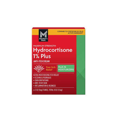 Member's Mark Hydrocortisone 1% Anti-Itch Cream, 2 oz., 4 pk.