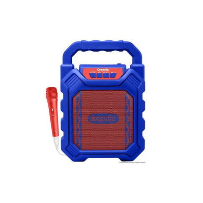 Crayola Mini Karaoke Machine for Kids, Bluetooth Speakers with Microphone | 4" Driver 10W Peak Power, Loud HD Sound, Rechargeable Mini Portable Bluetooth Speaker, USB, TWS, Indoor/Outdoor Party