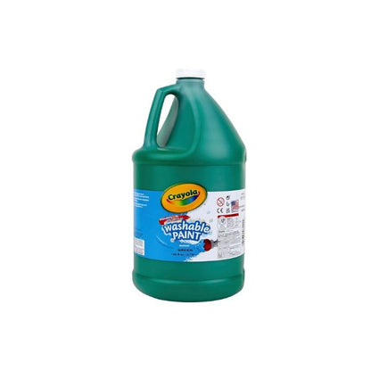 Crayola Washable Paint for Kids - Green (1 Gallon), Kids Arts and Crafts Supplies, Non Toxic, Bulk