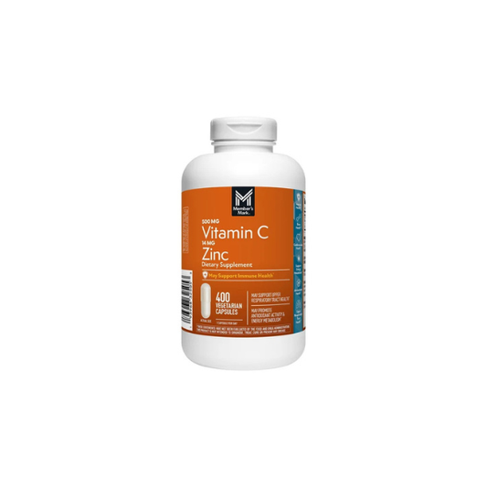 Member's Mark Vitamin C with Zinc Capsules, 400 ct.