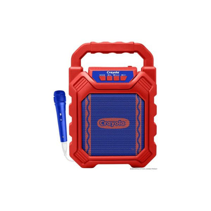 Crayola Mini Karaoke Machine for Kids, Bluetooth Speakers with Microphone | 4" Driver 10W Peak Power, Loud HD Sound, Rechargeable Mini Portable Bluetooth Speaker, USB, TWS, Indoor/Outdoor Party