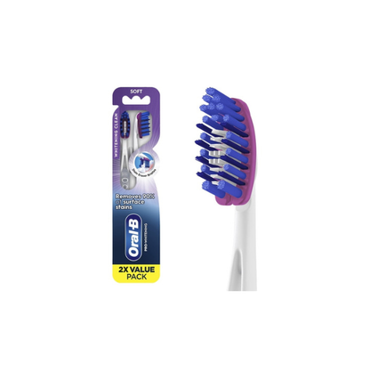 Oral-B Toothbrush, Pro Whitening Toothbrush, Soft, 2 Count