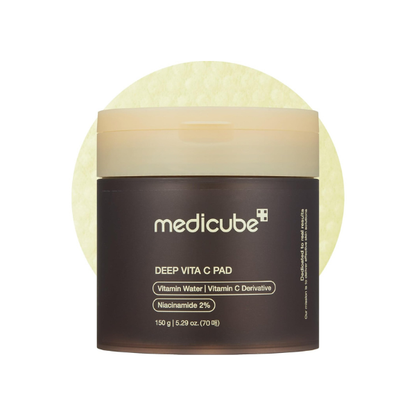 medicube Toner Pads Deep Vita C Facial Toner Pad for Uneven Skin Tone Care
