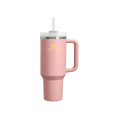 STANLEY Quencher H2.0 Flow State Tumbler, 40 oz, Peach Rose