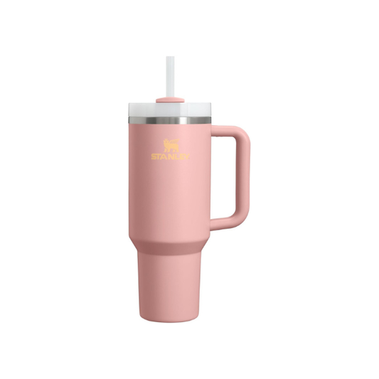 STANLEY Quencher H2.0 Flow State Tumbler, 40 oz, Peach Rose