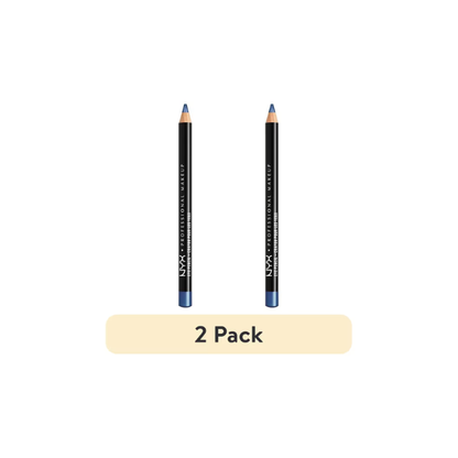 (2 pack) NYX Professional Makeup Slim Eye Pencil, Creamy Longwear Eyeliner, Sapphire