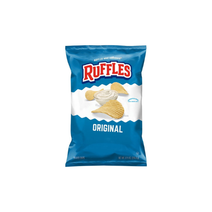 Ruffles Potato Chips Original Snack Chips, 8.5 Ounce Bag