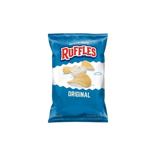 Ruffles Potato Chips Original Snack Chips, 8.5 Ounce Bag