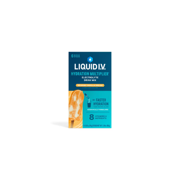 Liquid I.V. Orange Vanilla Dream Hydration Multiplier Powdered Electrolyte Drink Mix, 6 Count Packets
