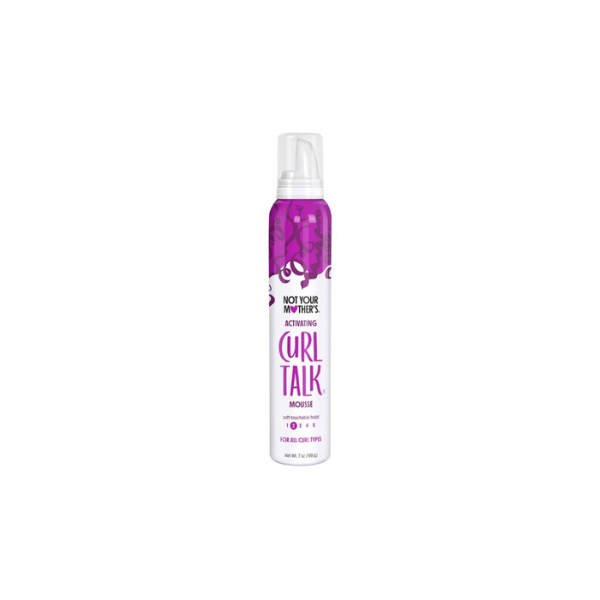 Not Your Mother's Curl Talk Curl Activating Hair Mousse for Lightweight Hold, 7 oz