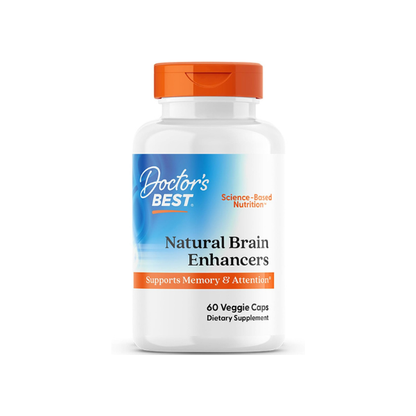 Doctor's BEST Natural Brain Enhancers, Gluten Free, 60 Ct Veg Caps