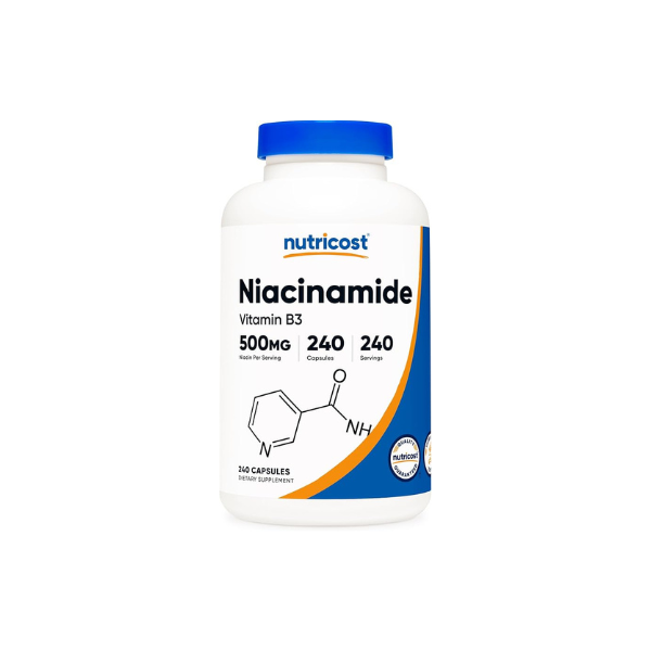 Nutricost Niacinamide (Vitamin B3) 500mg, 240 Capsules, Flush Free