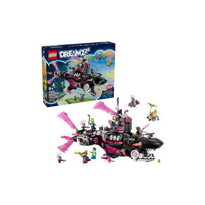 LEGO DREAMZzz Nightmare Shark Submarine Building Toy for Kids - Pretend Play Set & Figures for Boys & Girls, Ages 9+ - Rebuild as a Battleship or Submarine Toy - Gift Idea for Birthdays - 71500