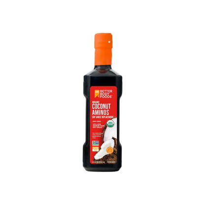 (2 pack) BetterBody Foods Organic Coconut Aminos Soy Sauce Replacement, 16.9 fl oz