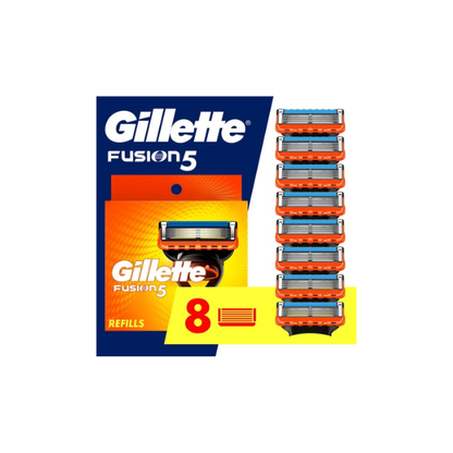 Gillette Fusion5 Razor Blade Refill ,Manual Razor Men , 8 count