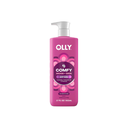 OLLY Body Wash Comfy Mood + Skin Cozy Vanilla & Fig 17 fl oz