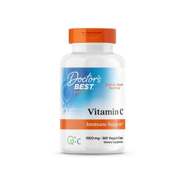 Doctor's Best Vitamin C 1000mg Supplement, for Men & Women, 360 Veg Caps