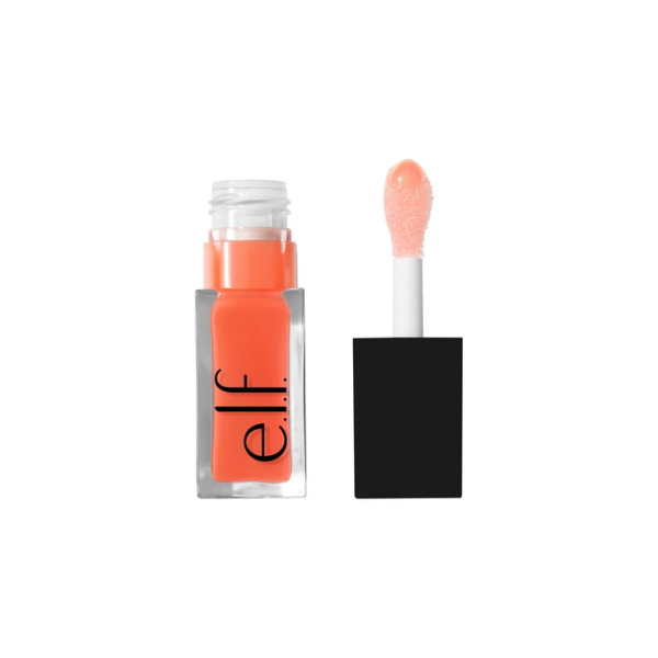 e.l.f. Glow Reviver Lip Oil, Coral Fixation, 0.25 fl. oz.
