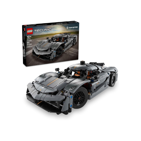 LEGO Technic Koenigsegg Jesko Absolut Grey Hypercar, Sports Car Building Set for Boys and Girls, Vehicle Racing for Kids, Buildable Model Kit, Sport Car Toy, Motor Enthusiasts’ Gift, 42173