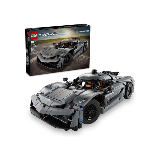 LEGO Technic Koenigsegg Jesko Absolut Grey Hypercar, Sports Car Building Set for Boys and Girls, Vehicle Racing for Kids, Buildable Model Kit, Sport Car Toy, Motor Enthusiasts’ Gift, 42173