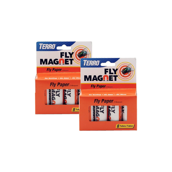 TERRO Fly Magnet 2-Pack, Sticky Fly Paper Traps