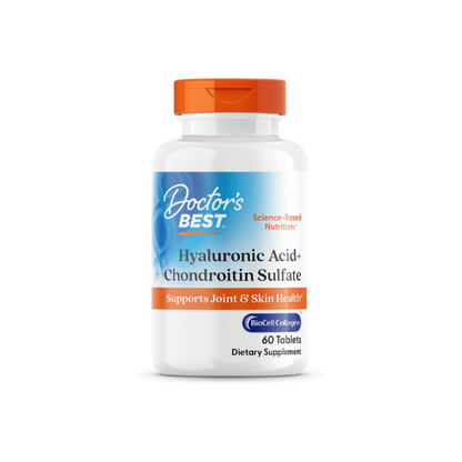 Doctor's Best Hyaluronic Acid with Chondroitin Sulfate, Non-GMO, 60 Tablets